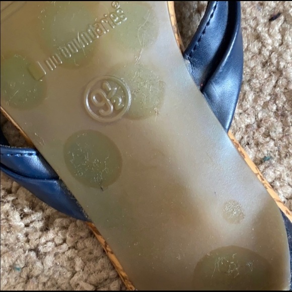 Navy and chestnut sandals - Picture 12 of 15